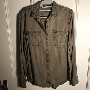 Forrest Green button up blouse